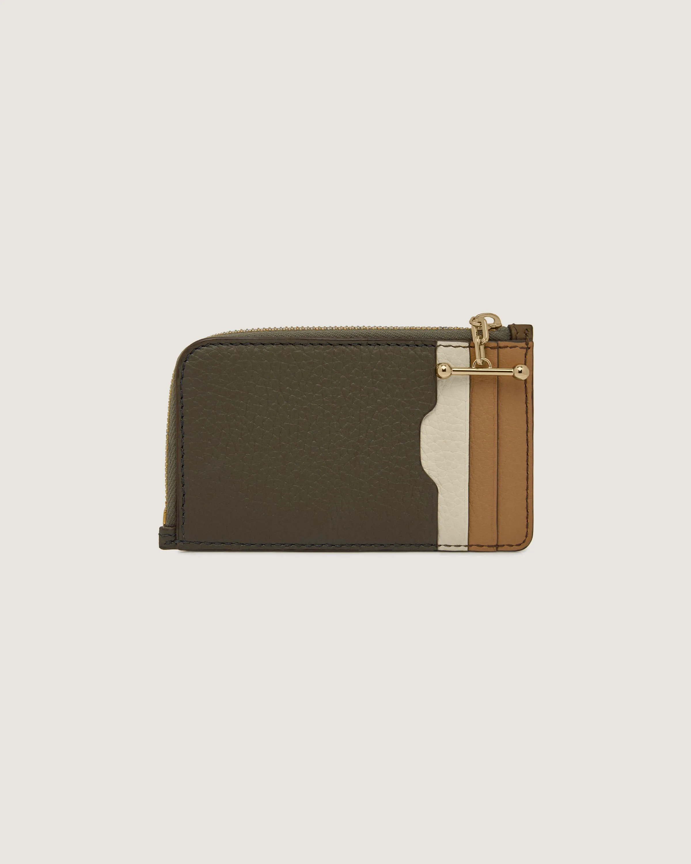 Princes Street Zip Purse - Khaki/Caramel/Diamond