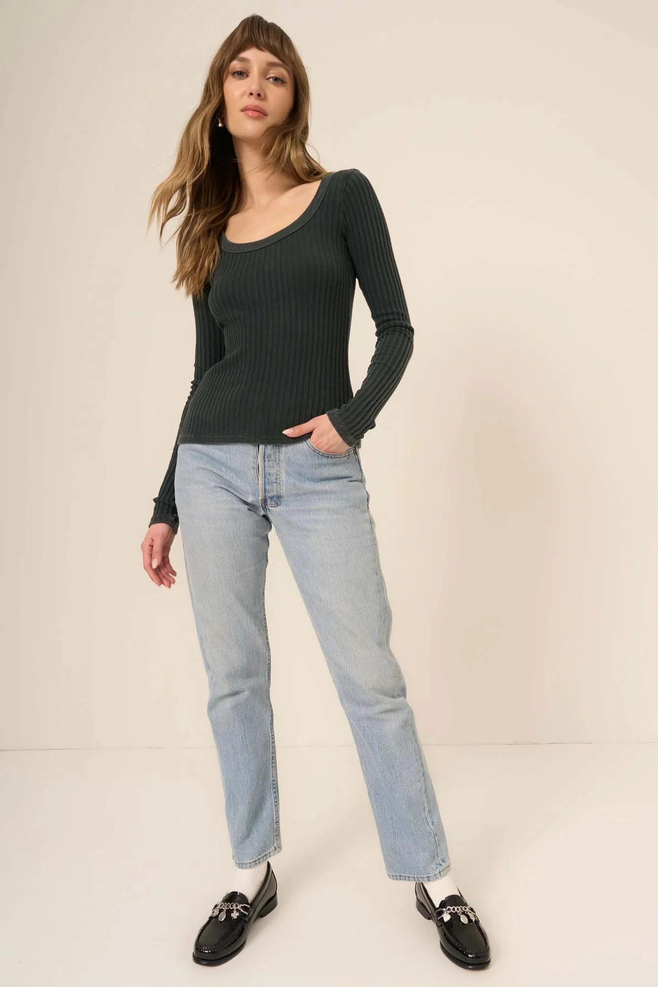 Project Social T - MW Pine What's The Scoop Long Sleeve