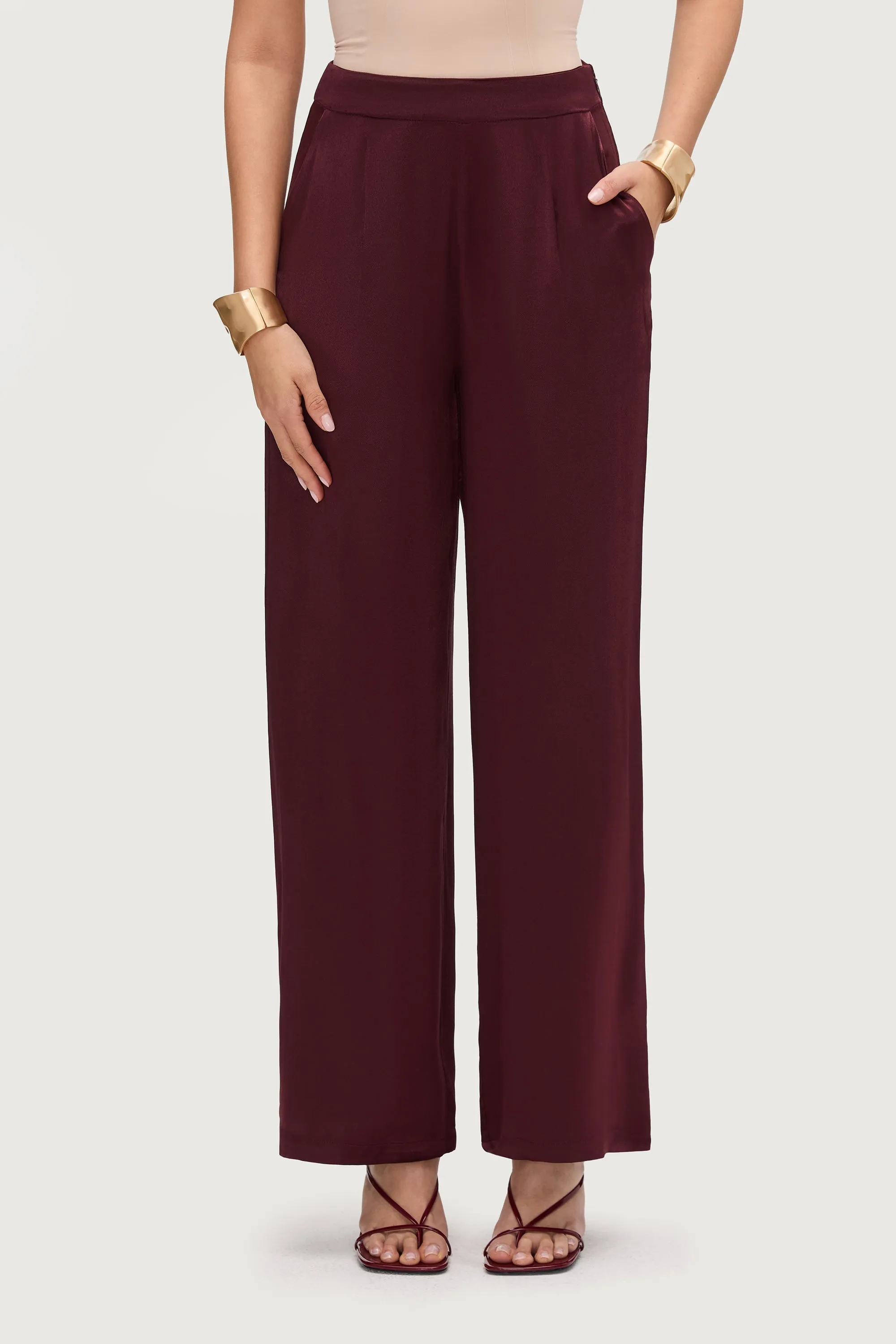Razan Silk Wide Leg Pants - Karaz
