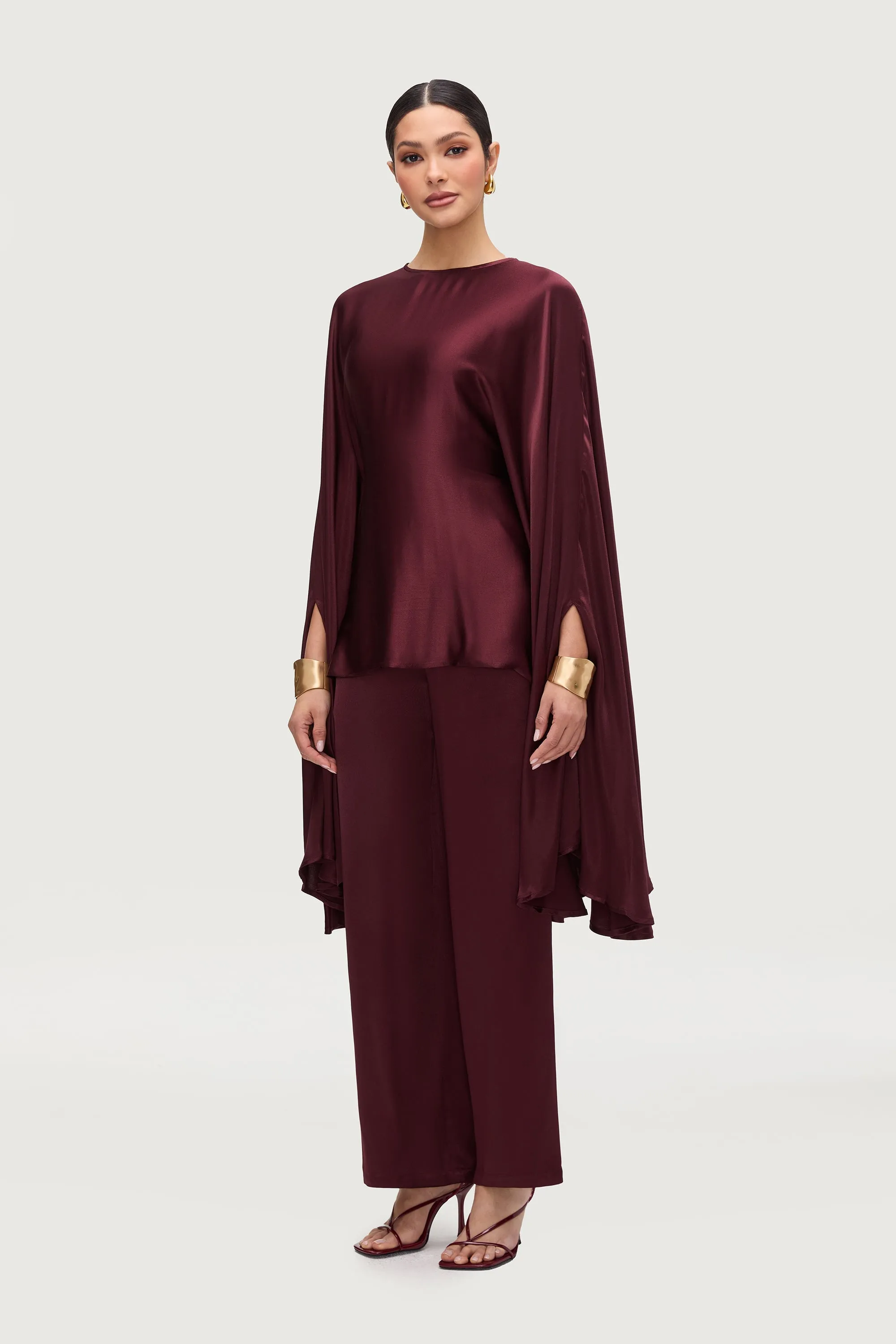 Razan Silk Wide Leg Pants - Karaz