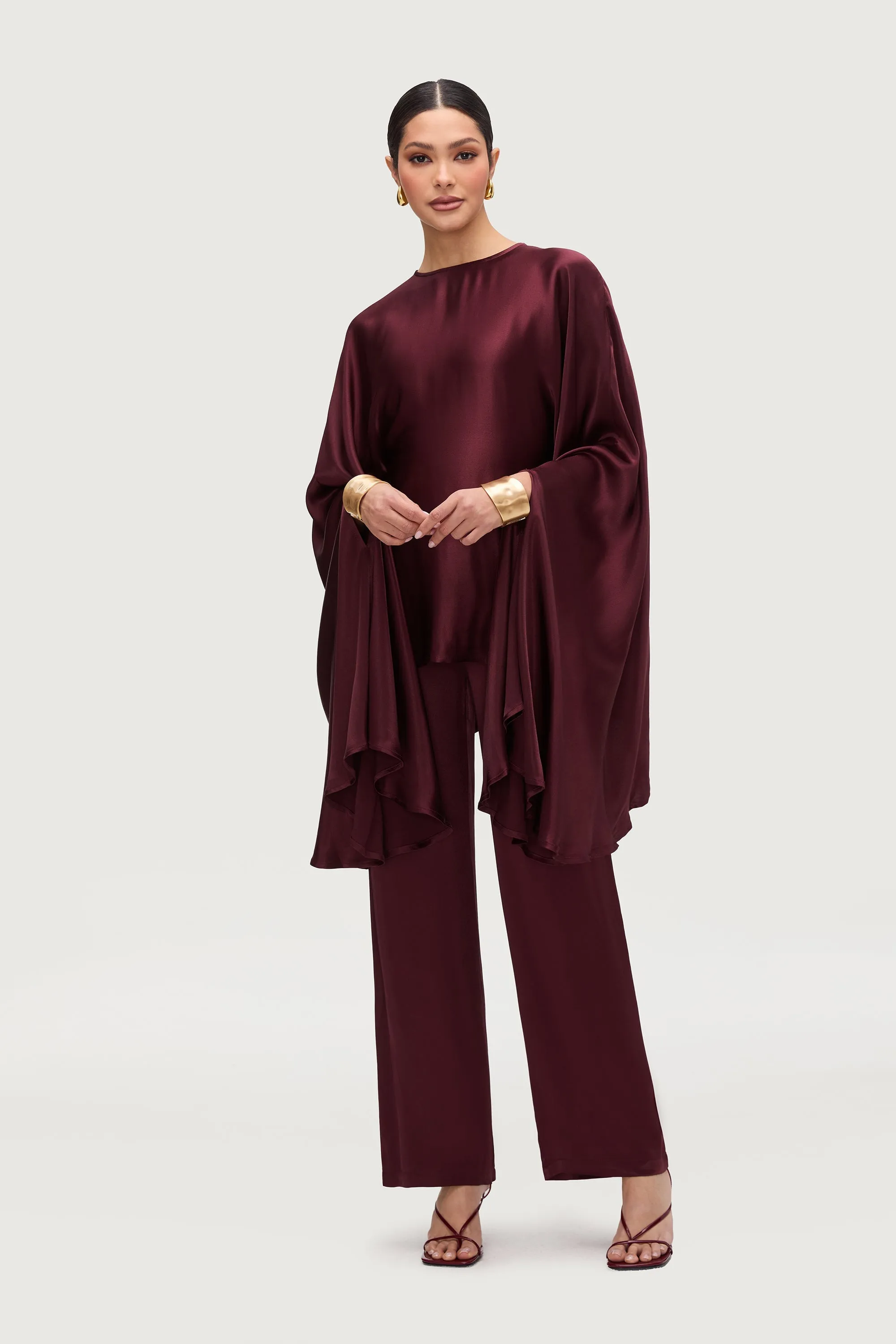 Razan Silk Wide Leg Pants - Karaz