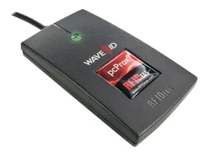 rf IDEAS WAVE ID Plus Keystroke HID iCLASS SE V2 Black Reader - RF proximity reader / SMART card reader - USB - 125 KHz / 13.56 RDR-80081AK0