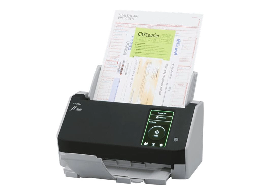 Ricoh fi 8040 - Document scanner - Dual CIS - Duplex -  - 600 dpi x 600 dpi - up to 40 ppm (mono) / up to 40 ppm (color) - ADF PA03836-B015