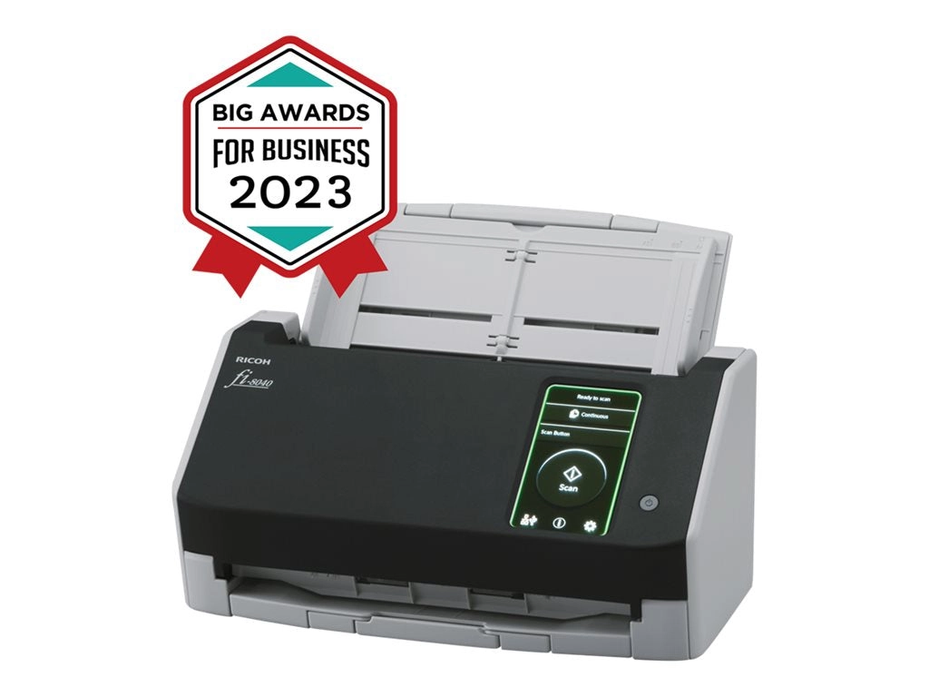 Ricoh fi 8040 - Document scanner - Dual CIS - Duplex -  - 600 dpi x 600 dpi - up to 40 ppm (mono) / up to 40 ppm (color) - ADF PA03836-B015