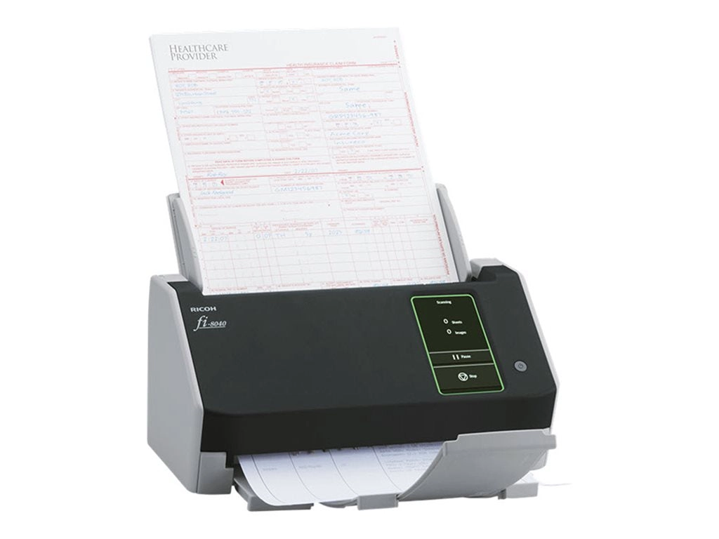 Ricoh fi 8040 - Document scanner - Dual CIS - Duplex -  - 600 dpi x 600 dpi - up to 40 ppm (mono) / up to 40 ppm (color) - ADF PA03836-B015