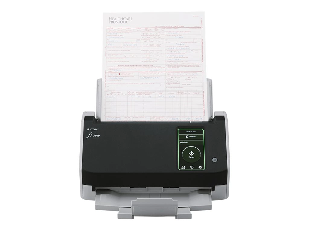 Ricoh fi 8040 - Document scanner - Dual CIS - Duplex -  - 600 dpi x 600 dpi - up to 40 ppm (mono) / up to 40 ppm (color) - ADF PA03836-B015