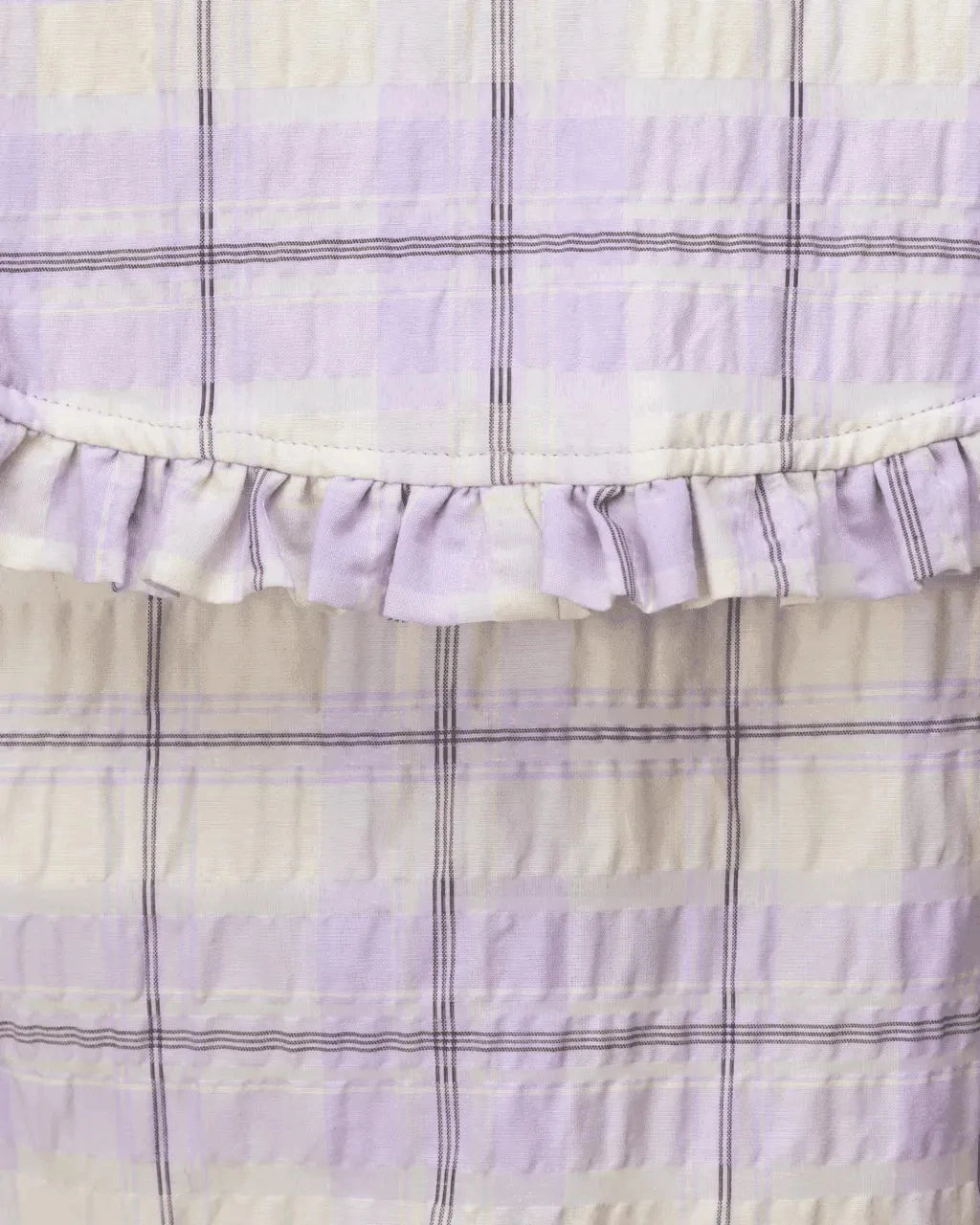 Seersucker Check Sleeveless Shirt