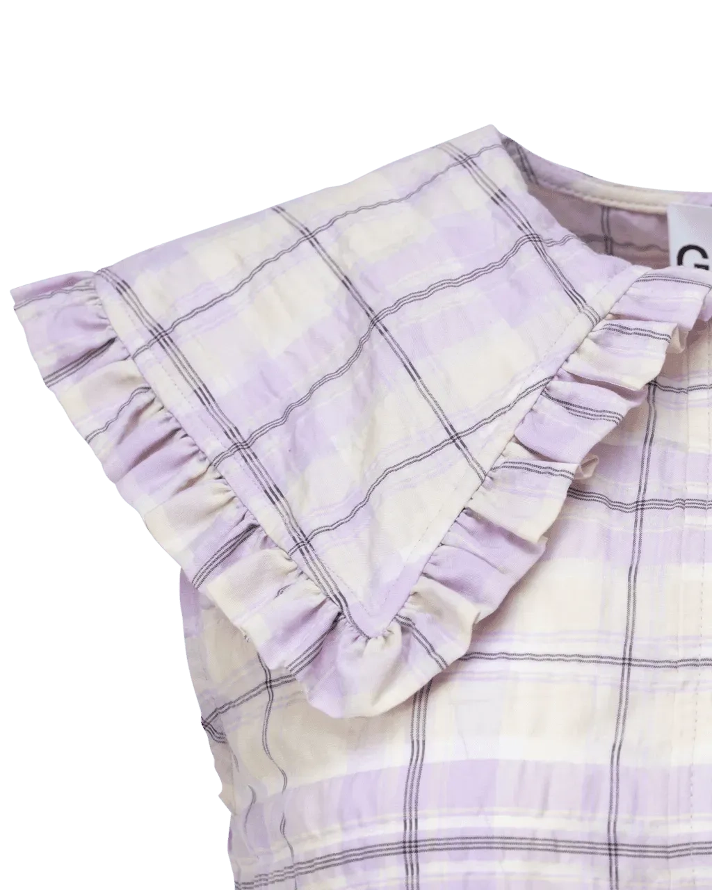 Seersucker Check Sleeveless Shirt