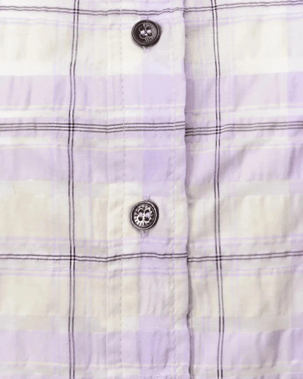 Seersucker Check Sleeveless Shirt