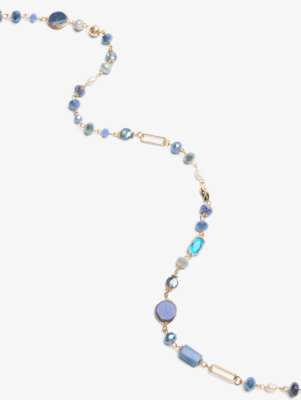 Sky Blue Beaded Necklace