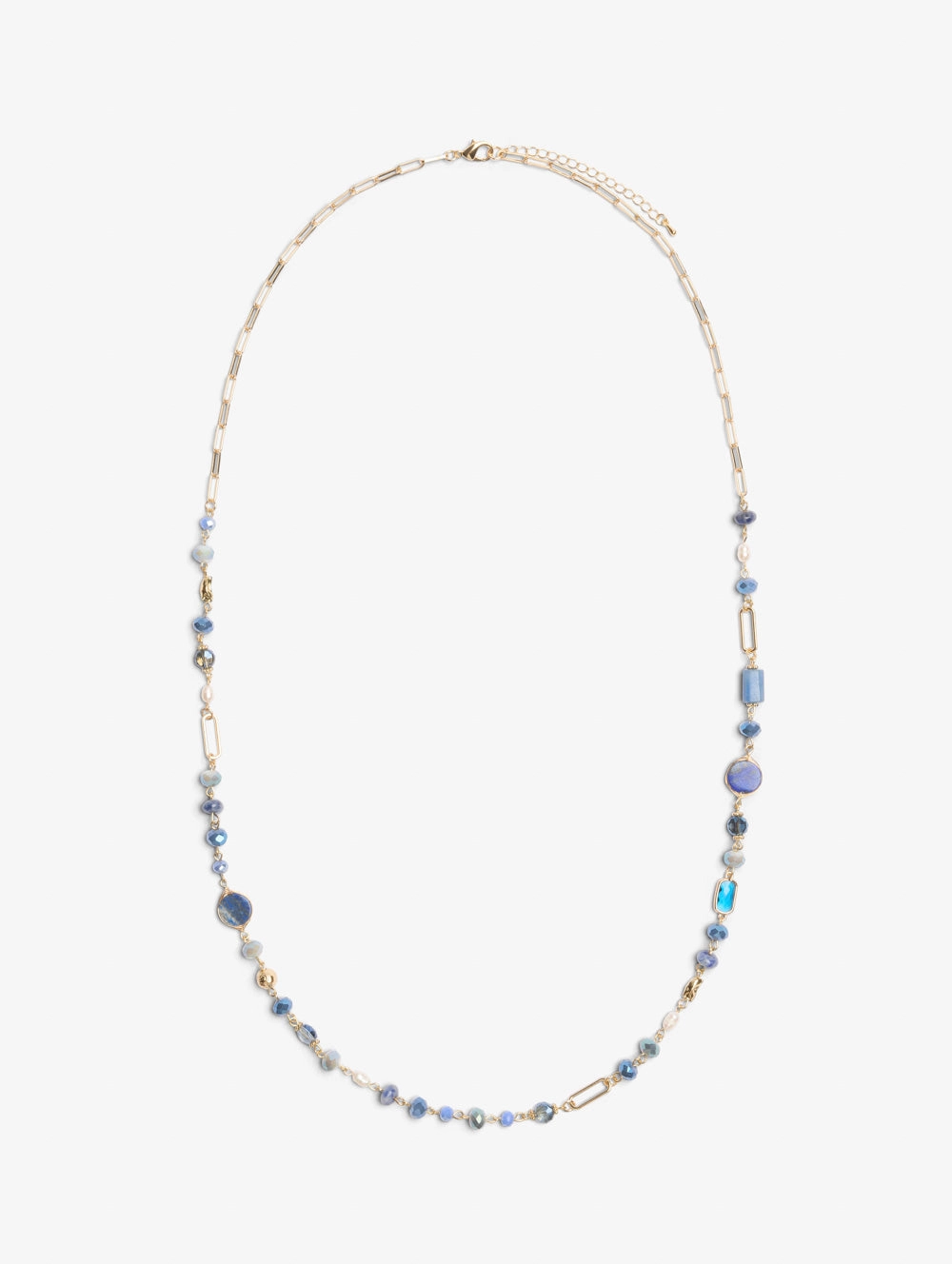 Sky Blue Beaded Necklace