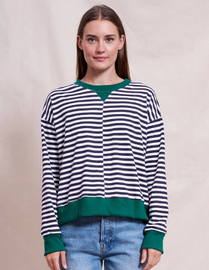 Sundry Asymmetric Pullover in Optic White