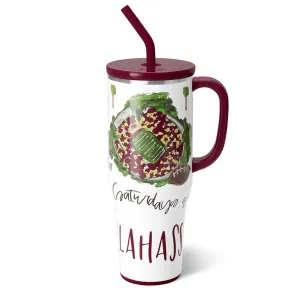 Swig Saturdays in Tallahassee Design 40oz Stainless Steel Handle Tumbler with Straw