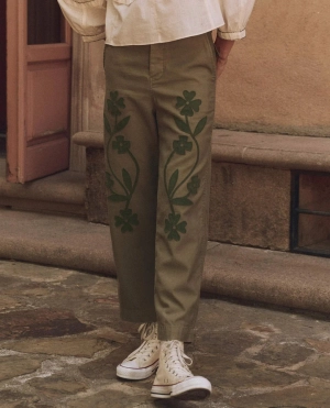 The Great - Floral Appliqué Admiral Pant