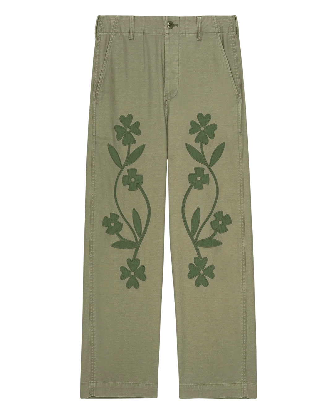 The Great - Floral Appliqué Admiral Pant
