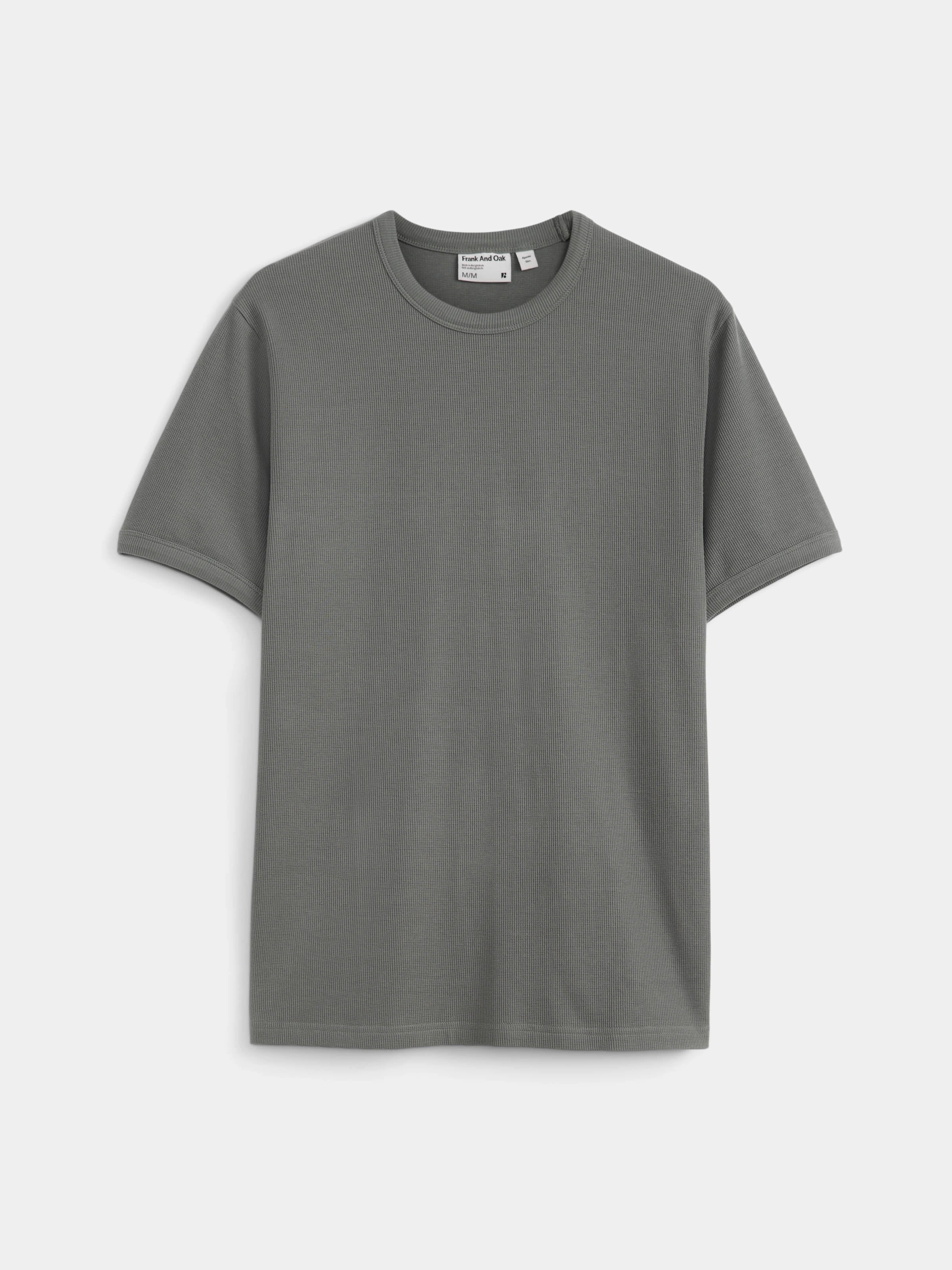 The Short Sleeve Ribbed T-Shirt in Slate