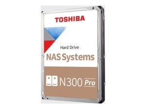 Toshiba N300 Pro NAS HDWG71AXZSTB - Hard drive - 10 TB - internal - 3.5 - SATA 6Gb/s - 7200 rpm - buffer: 512 MB"