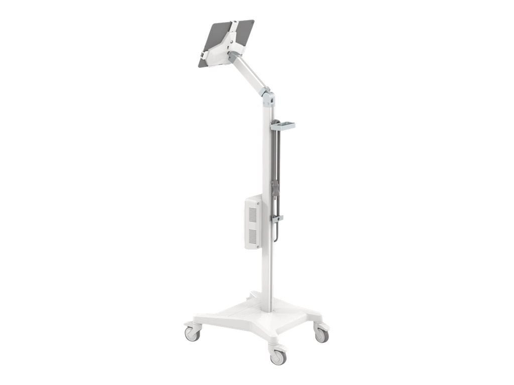 Tryten S1 - Cart - for tablet - lockable - aluminum - white anodized T2700