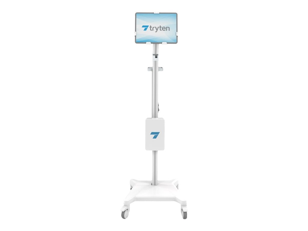 Tryten S1 - Cart - for tablet - lockable - aluminum - white anodized T2700