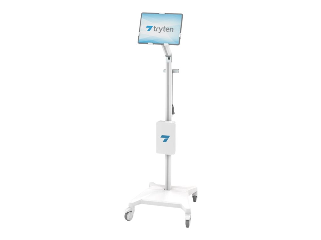 Tryten S1 - Cart - for tablet - lockable - aluminum - white anodized T2700