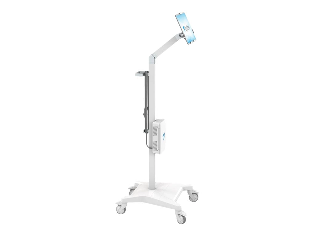 Tryten S1 - Cart - for tablet - lockable - aluminum - white anodized T2700