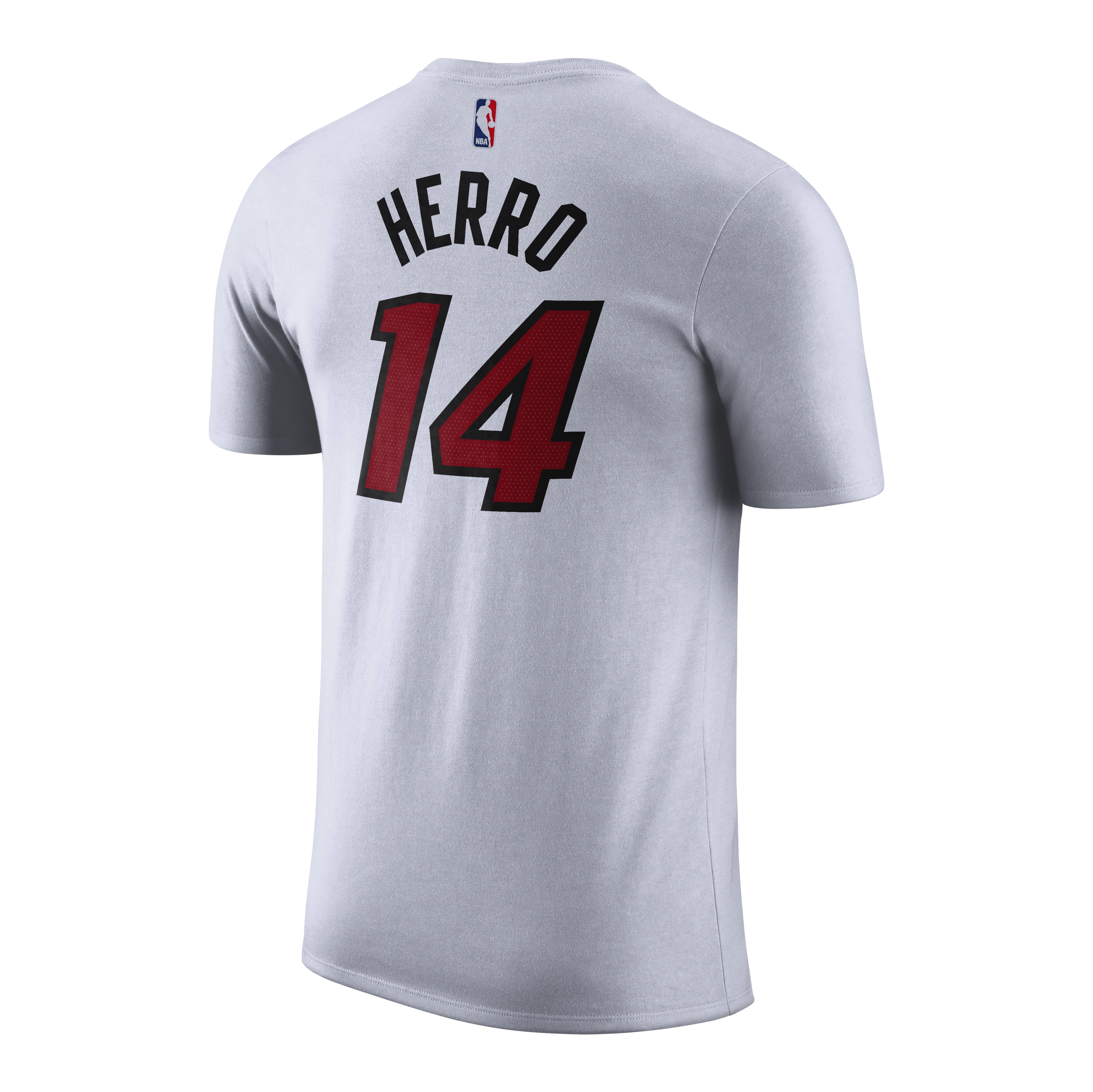 Tyler Herro Association White Name & Number Tee
