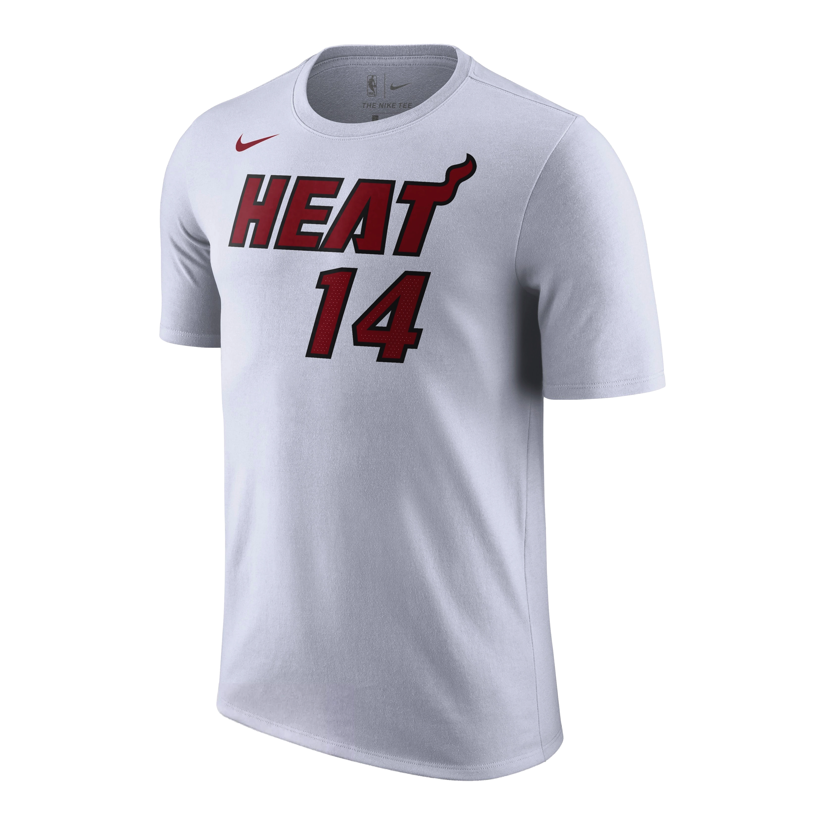 Tyler Herro Association White Name & Number Tee