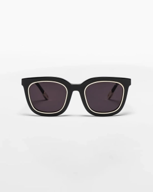 VANTA Aquila Sunglasses - Gloss Black & Gold Metal