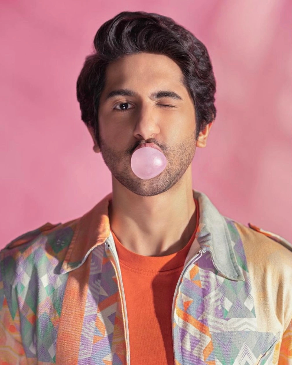 Vihaan Samat in our Multi-Geo Printed Denim Co-ord Set from Retro-Spection Collection