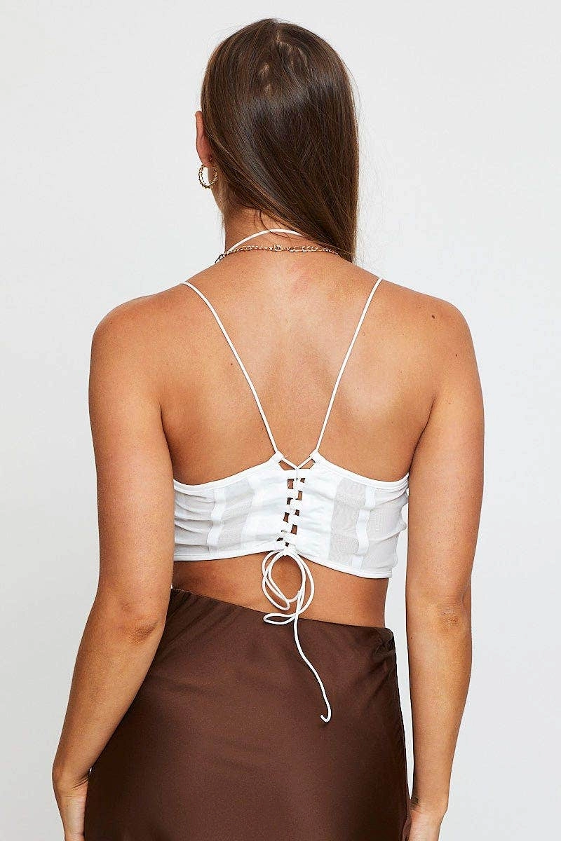 White Crop Top