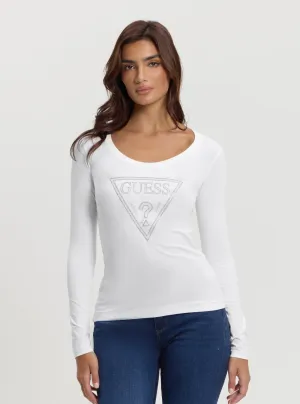 White Logo Shiny Logo T-Shirt