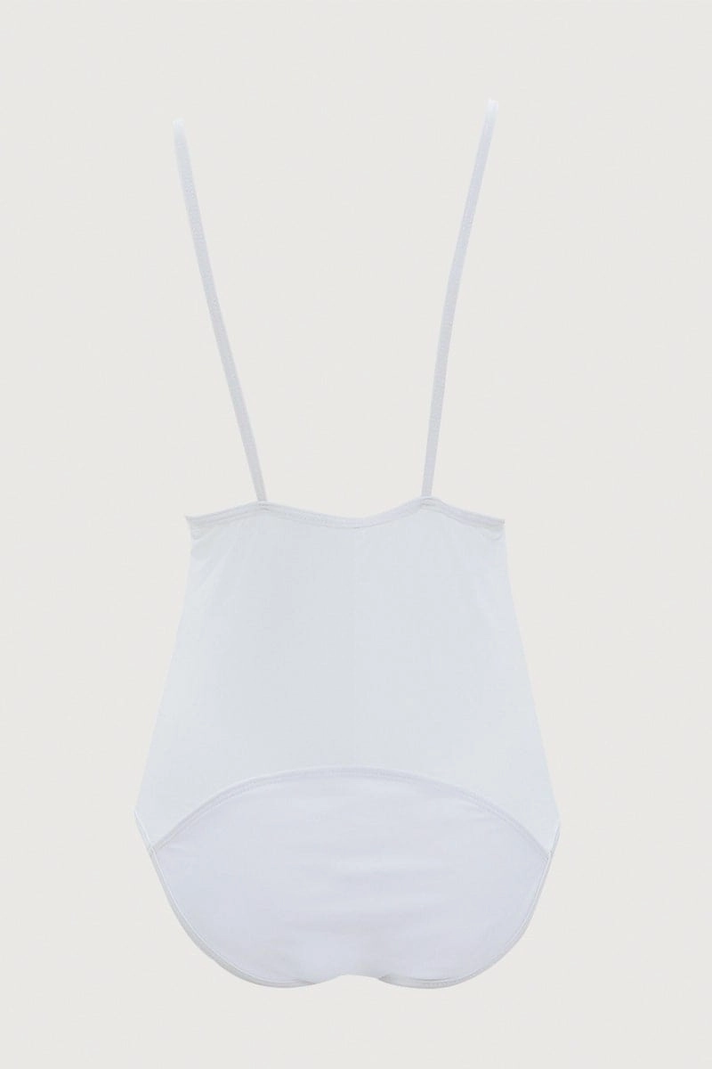 White One Piece Swimsuit