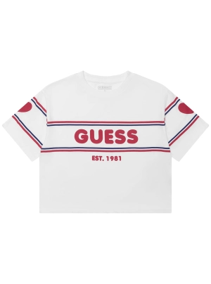 White Stripe Short Sleeve T-Shirt (7-16)