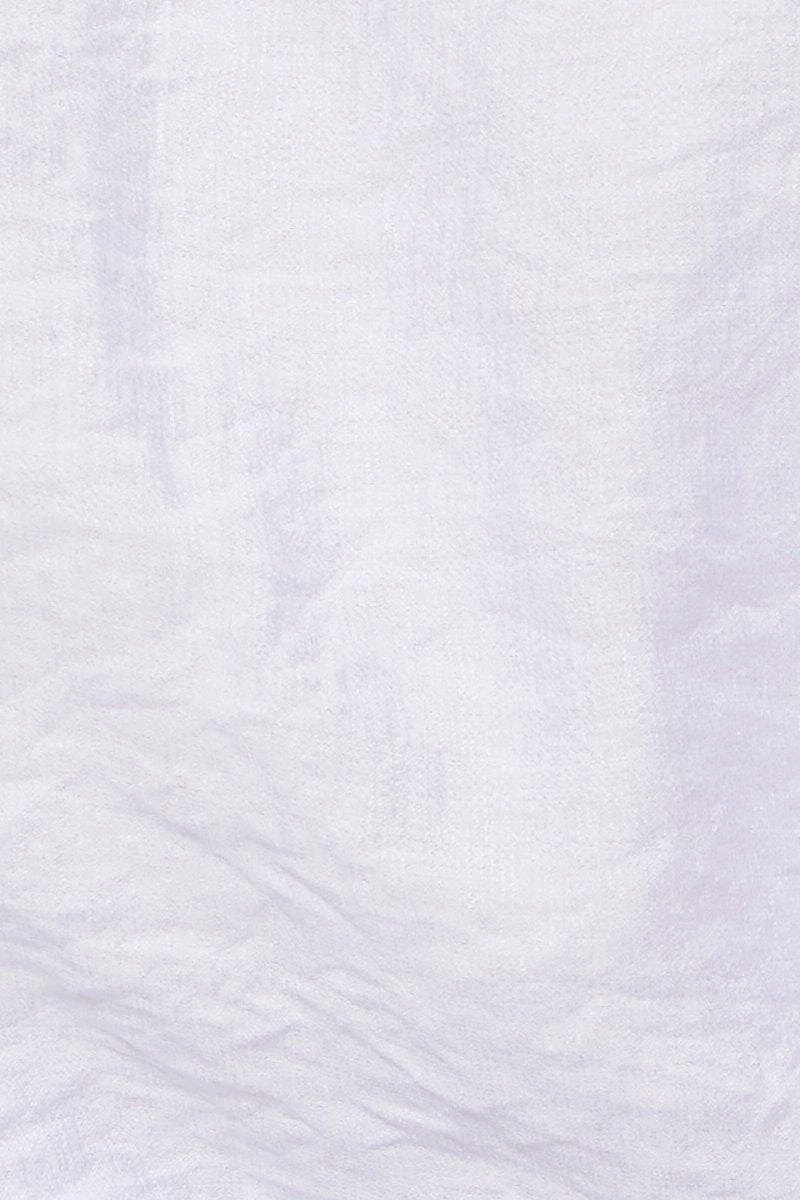 White Wrap Kimono Three-Quarter Crop