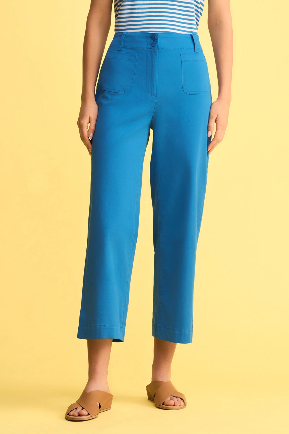 Wide Leg Pant - Indigo Blue