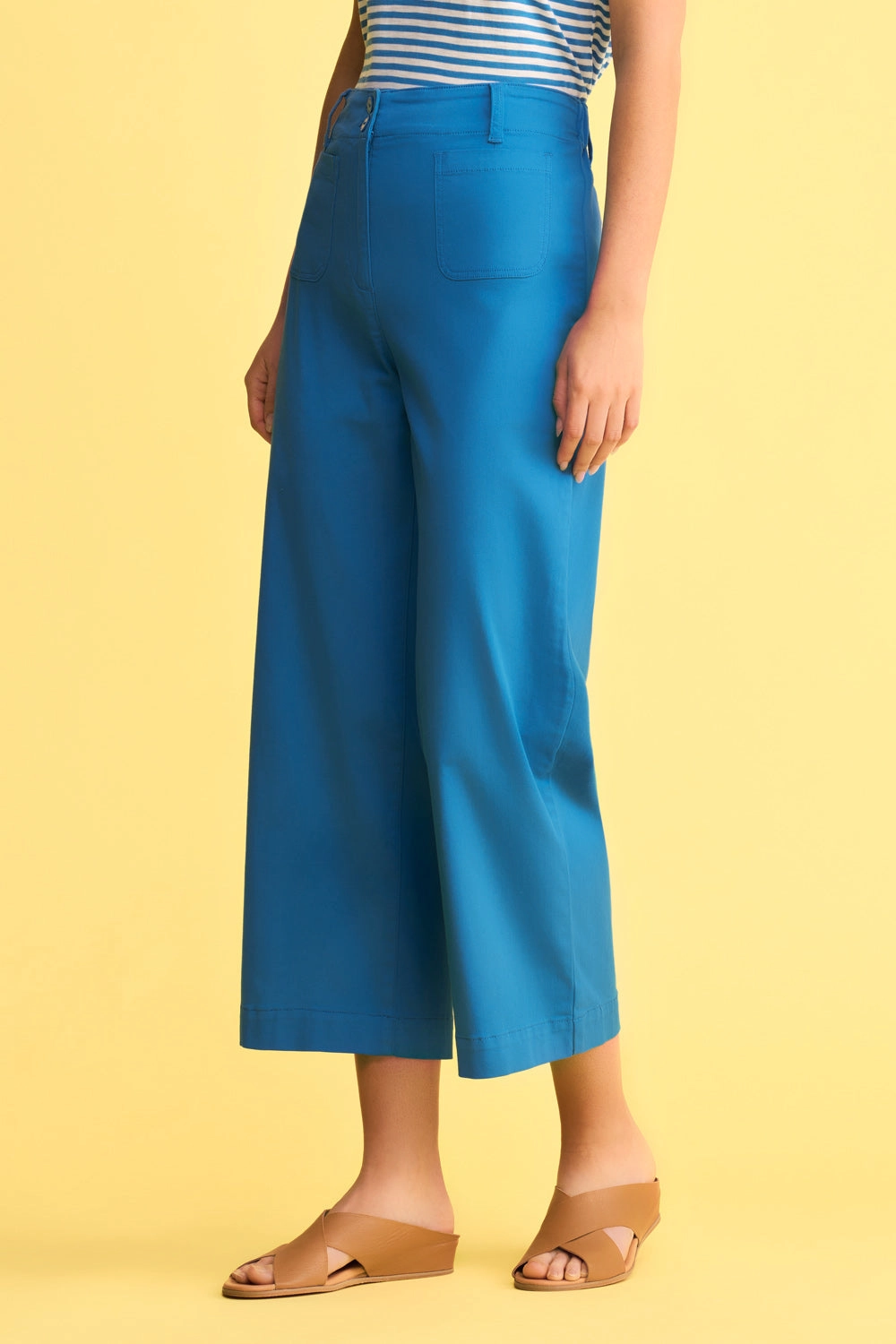 Wide Leg Pant - Indigo Blue