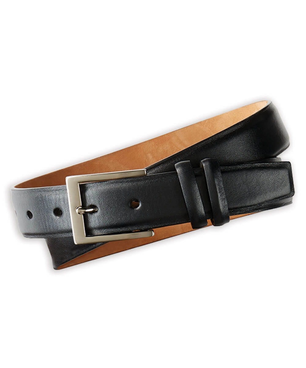 w.kleinberg Semi-Matte Leather Dress Belt