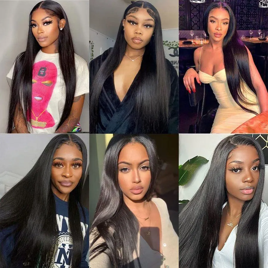 WOWANGEL Classic Lace Weft Clip Ins Hair Extensions Straight/Body Wave/Kinky Straight/Kinky Curly